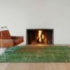Louis De Poortere tapijt LX 9202 Structures Baobab Perrier Green interior 1