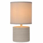 Tafellamp Lucide GREASBY - Ø 14 cm - 1xE14 - Beige