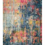 Tapijt Nourison Celestial CES09 Blue / Yellow