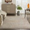 Nourison tapijt Lustrous Weave LUW02 GYBRK GREY BRICK 5x8 099446751997 interior 1