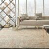 Nourison tapijt Lustrous Weave LUW02 GYBRK GREY BRICK 8x10 099446752000 interior 1