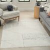 Nourison tapijt Modern Comfort MNC02 IVBLK IVORY BLACK 5x7 099446902146 interior 1