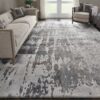 Nourison tapijt Prismatic PRS12 SILGY 9x12 099446141620 interior 1