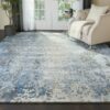 Nourison tapijt Prismatic PRS17 DENIM 8x10 099446471185 interior 1