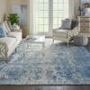Nourison tapijt Prismatic PRS17 DENIM 9x12 099446471192 interior 9 C