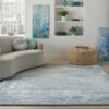 Nourison tapijt Prismatic PRS19 SFMSL SEAFOAM SILVER 8X10 099446783349 interior 1