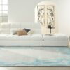 Nourison tapijt Prismatic PRS22 SMSBL SEA MIST BLUE 8X10 099446862471 Ad Stock 01