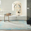 Nourison tapijt Prismatic PRS22 SMSBL SEA MIST BLUE 8X10 099446862471 interior 3