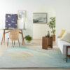 Nourison tapijt Prismatic PRS27 GRSFM GREY SEAFOAM 8x10 099446891938 interior 3