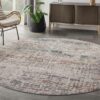Nourison tapijt Rustic Textures RUS14 LTGMT LIGHT GREY MULTICOLOR 8XRND 099446836090 interior 1