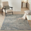 Nourison tapijt Rustic Textures RUS15 LGYBL LIGHT GREY BLUE 5X7 099446799487 interior 1