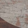 Nourison tapijt Rustic Textures RUS15 LGYRS LIGHT GREY RUST 8XRND 099446836151 CR