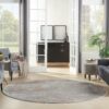 Nourison tapijt Rustic Textures RUS15 LGYRS LIGHT GREY RUST 8XRND 099446836151 interior 3