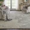 Nourison tapijt Silk Shadows SHA17 SAND 10x14 099446451064 interior 1