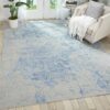 Nourison tapijt Silk Shadows SHA18 GRYBL 8x10 099446451118 Room2