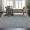 Nourison tapijt Silk Shadows SHA18 GRYBL GREY BLUE 6X8 099446451101 interior 1 C
