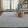 Nourison tapijt Silk Shadows SHA18 GRYBL GREY BLUE 9X12 099446451125 interior 1 C