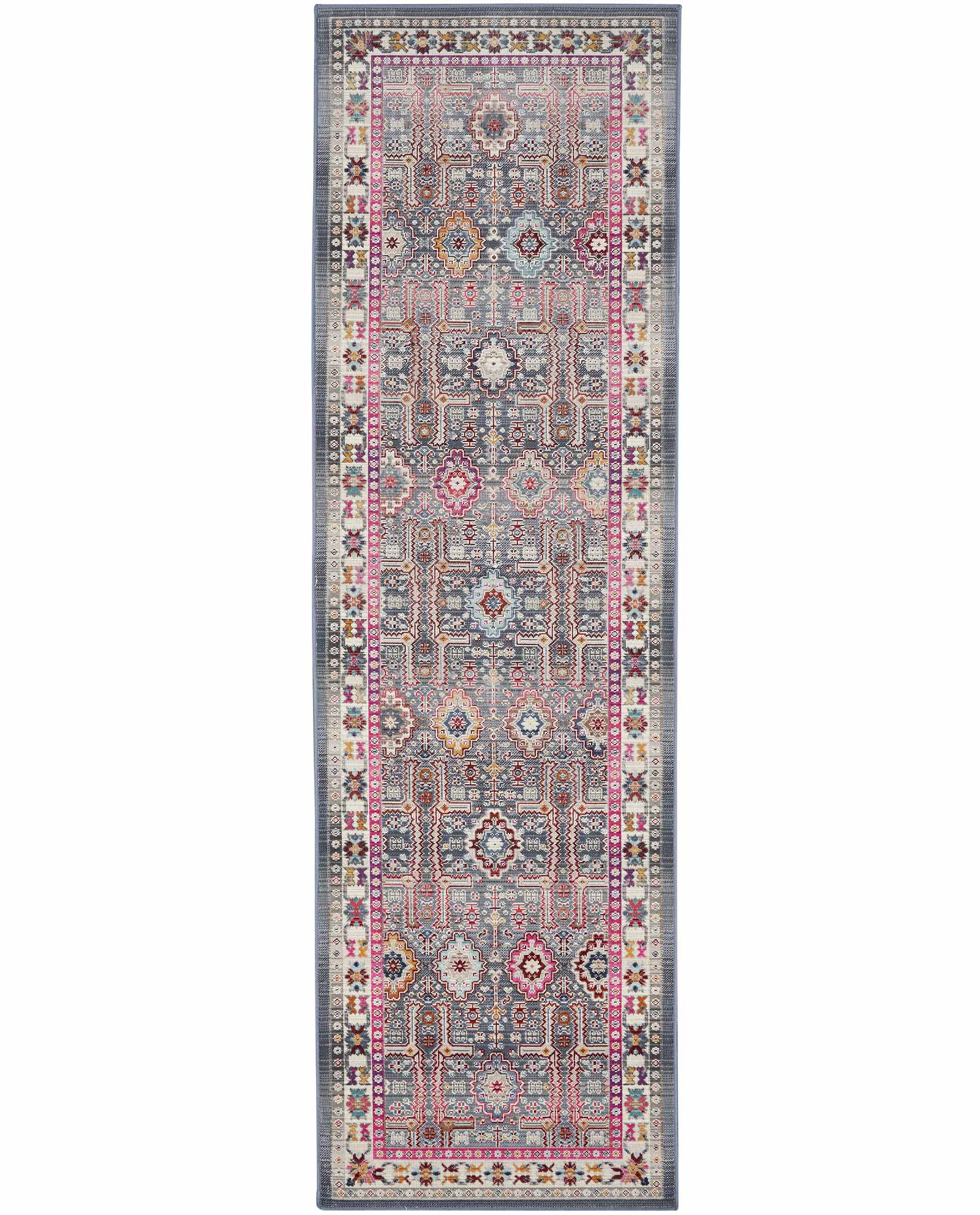 Nourison tapijt Vintage Kashan VKA05 GYMTC GREY MULTICOLOR 2x8 099446811813