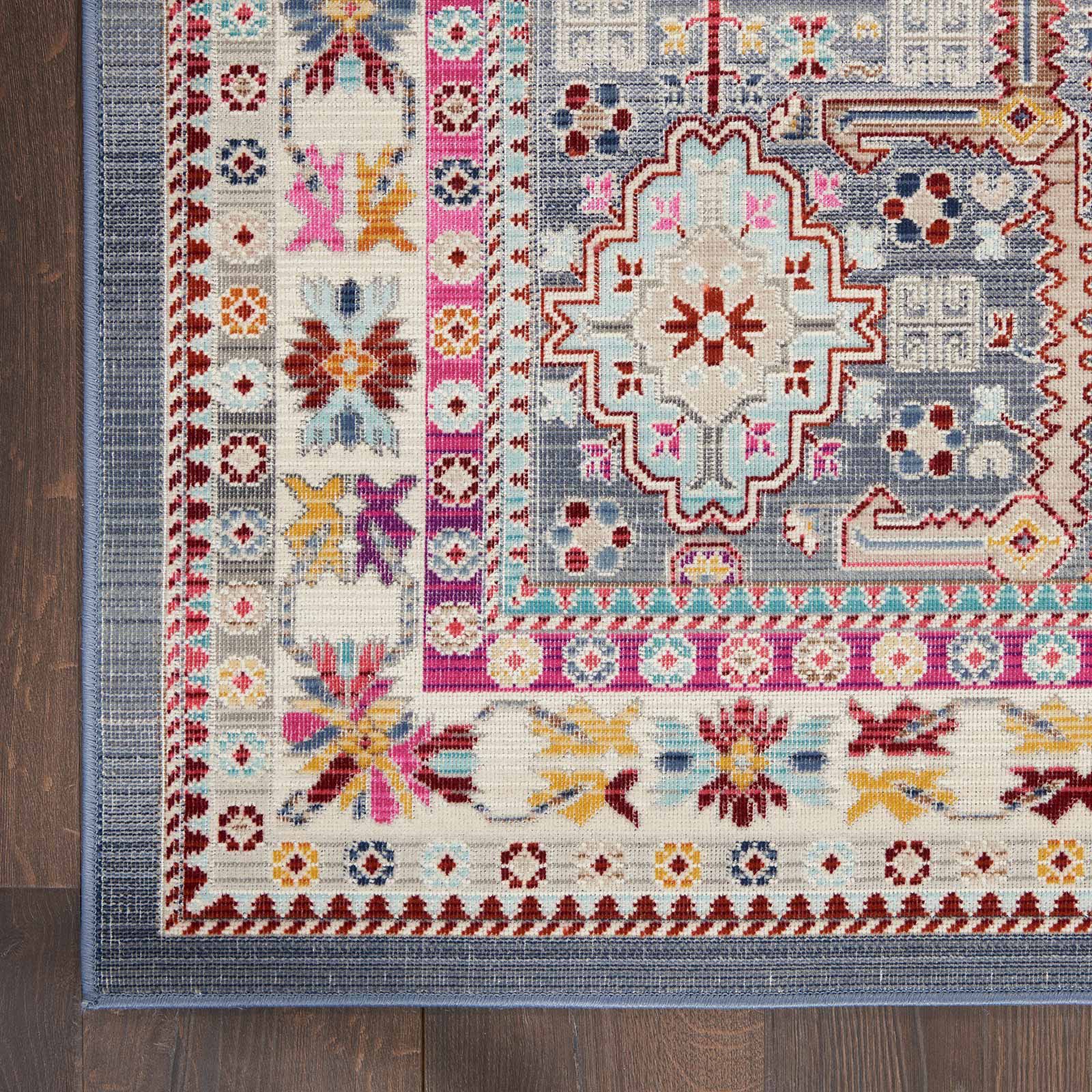 Nourison tapijt Vintage Kashan VKA05 GYMTC GREY MULTICOLOR 5X8 099446811837 CR