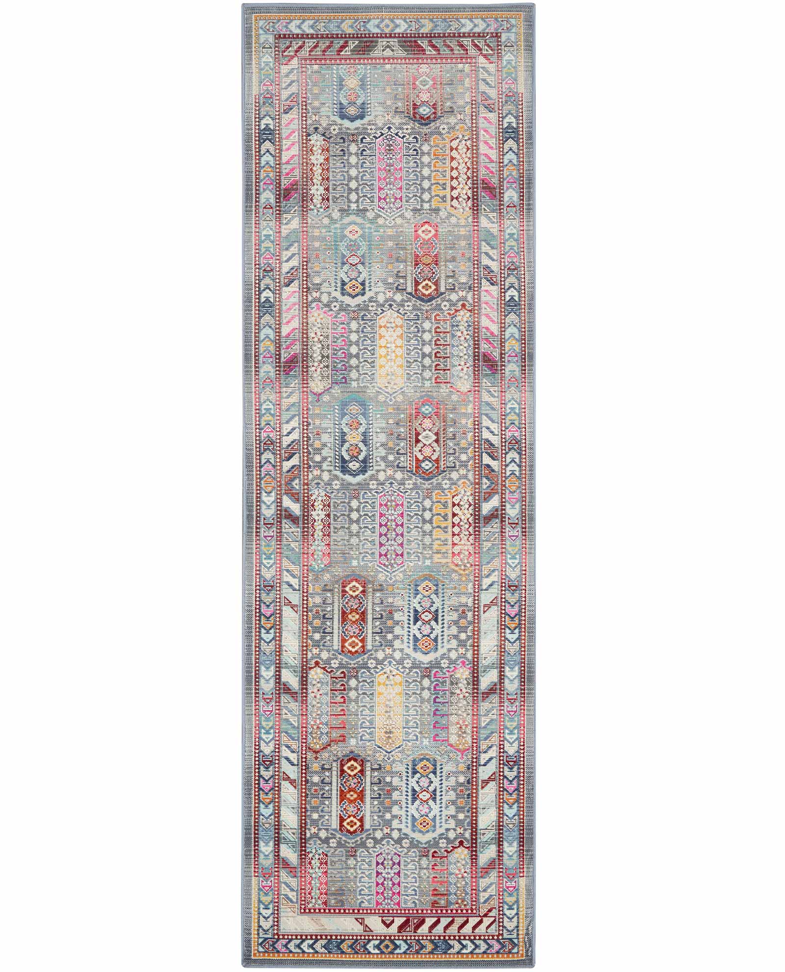 Nourison tapijt Vintage Kashan VKA06 GYMTC GREY MULTICOLOR 2x8 099446811929