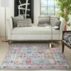 Nourison tapijt Vintage Kashan VKA06 GYMTC GREY MULTICOLOR 5X8 099446811967 interior 3