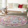 Nourison tapijt Vintage Kashan VKA06 GYMTC GREY MULTICOLOR 6xRND 099446811981 interior 1