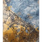 Louis De Poortere tapijt, Cities Gold Sea 9698, Dubai design