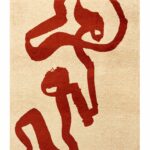 Louis De Poortere tapijt, Craft Imperial Red 9847, Ribbon design