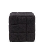 Rivièra Maison Thames Voetenbankje, Mélane weave, Carbon Grey